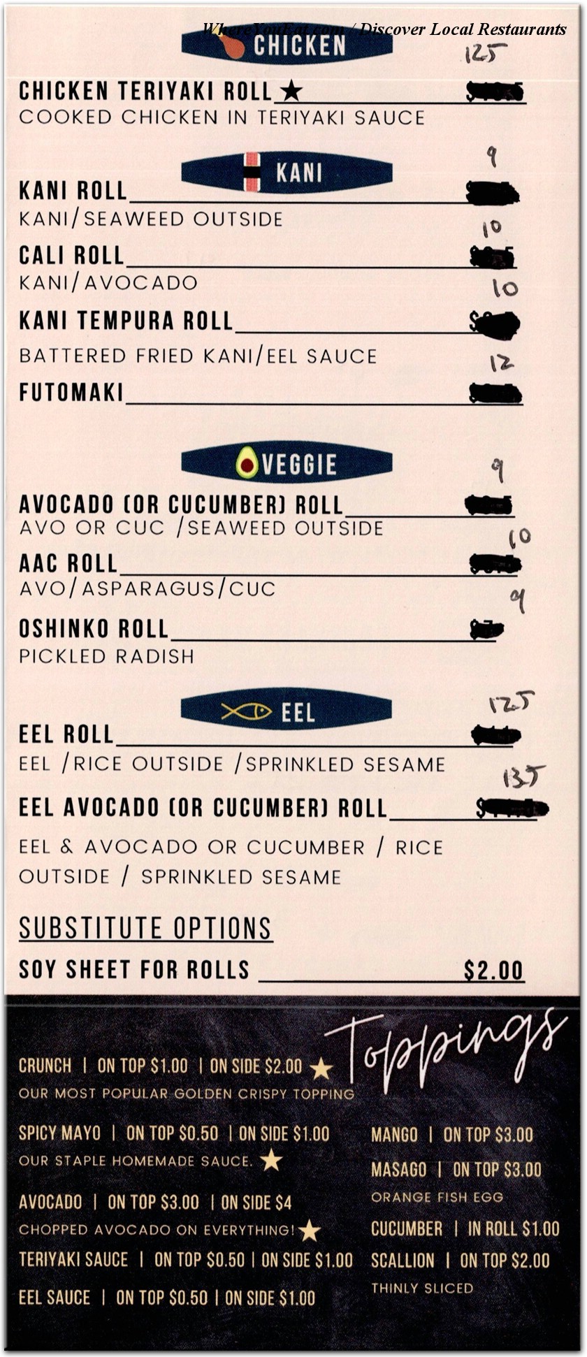 menu image