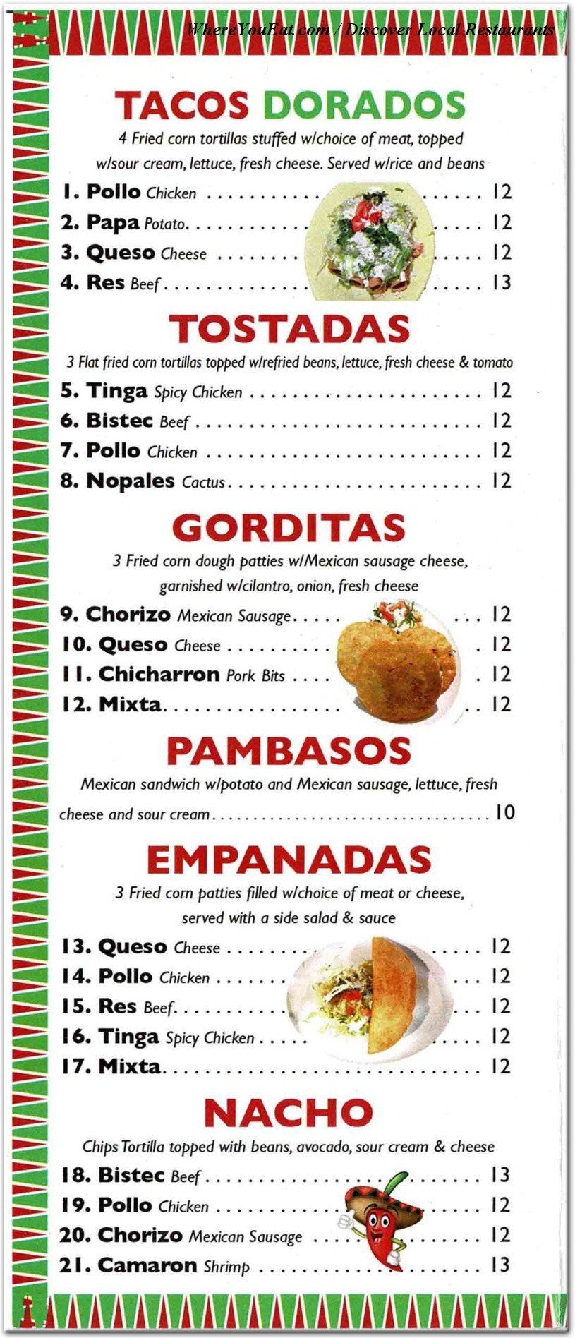 menu image