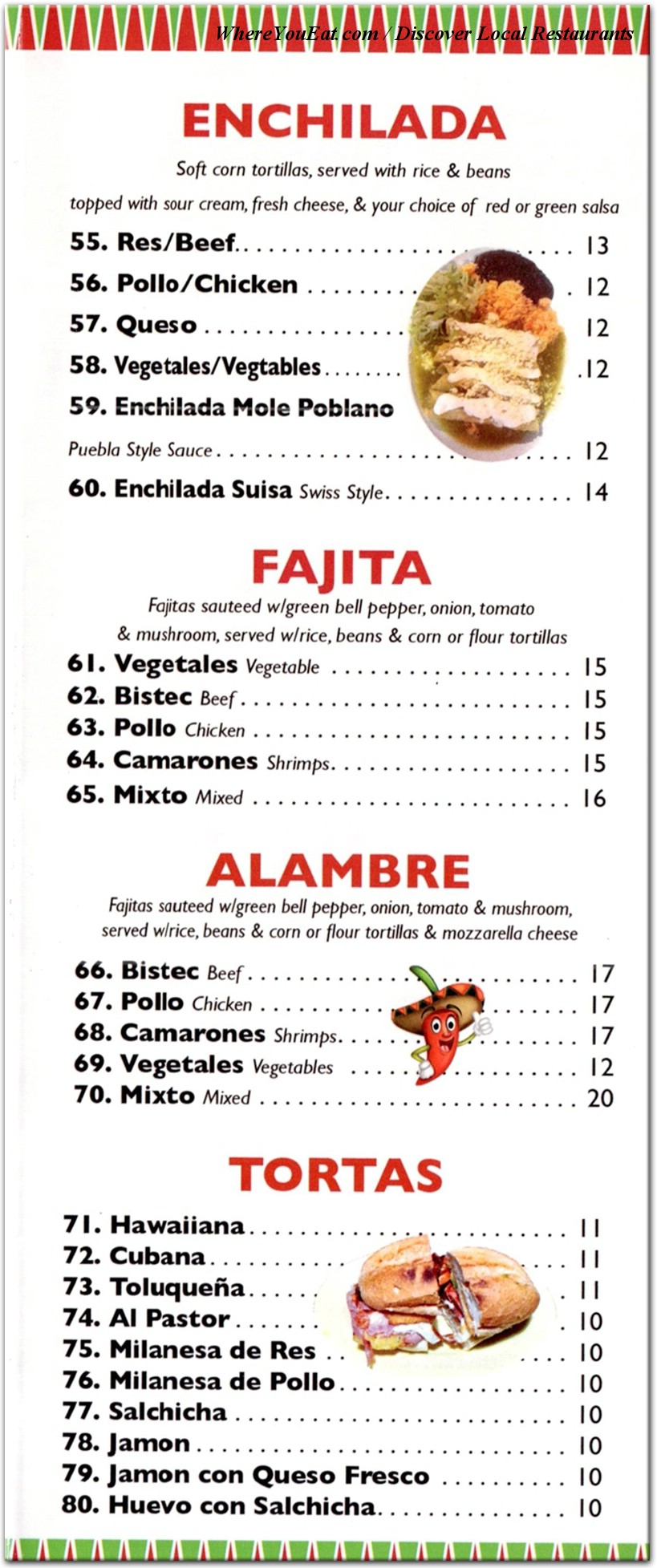 menu image