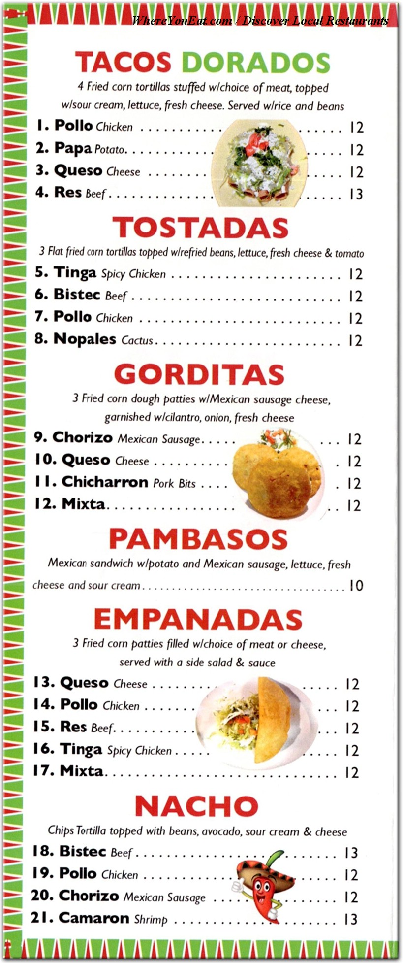 menu image