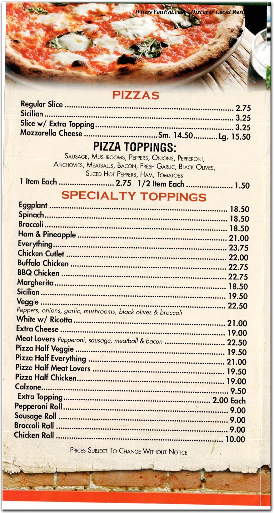 menu image