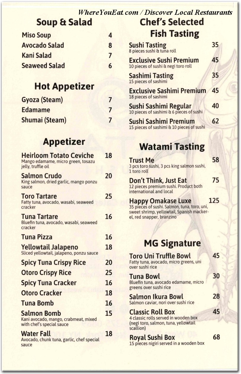 menu image