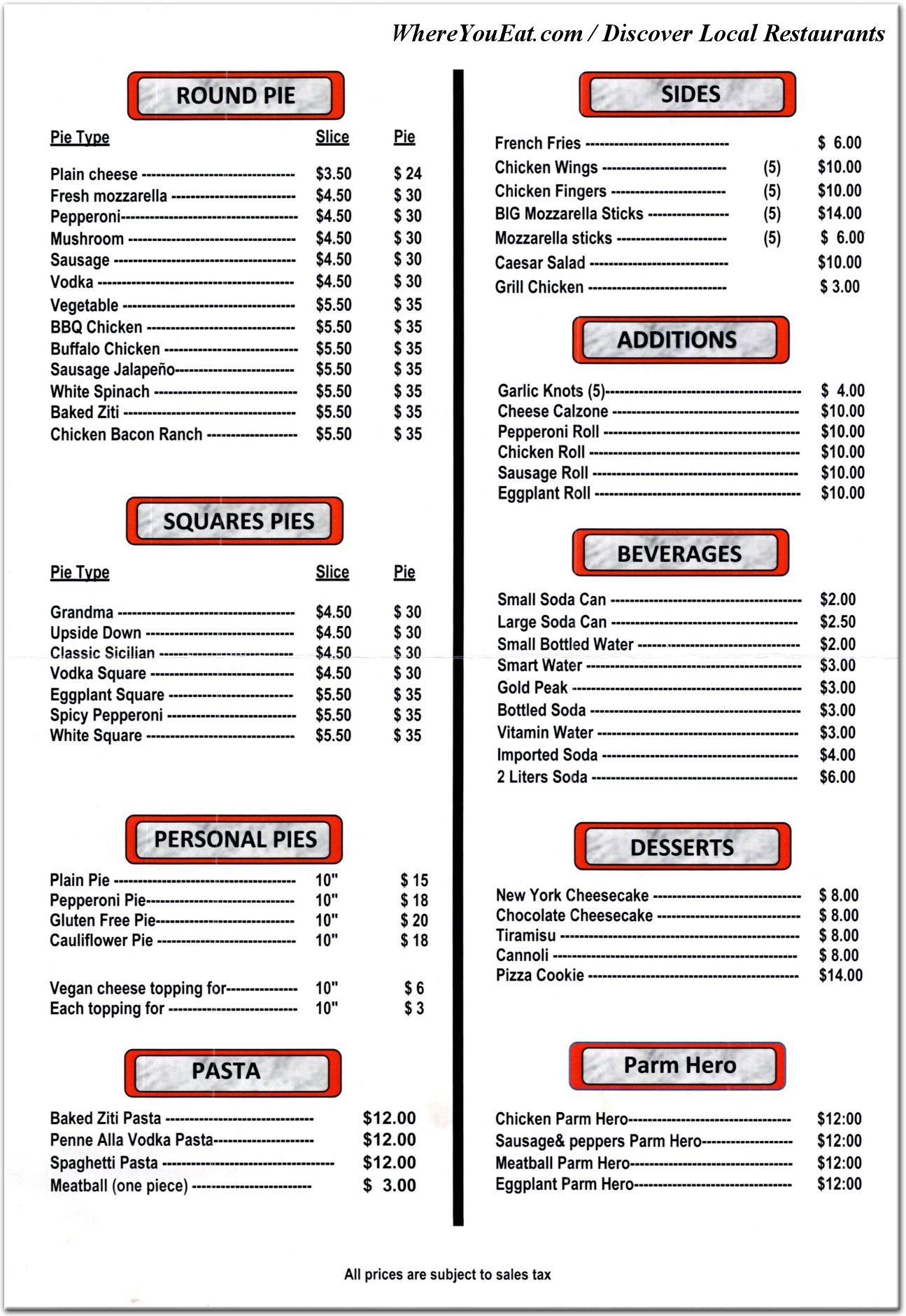 menu image