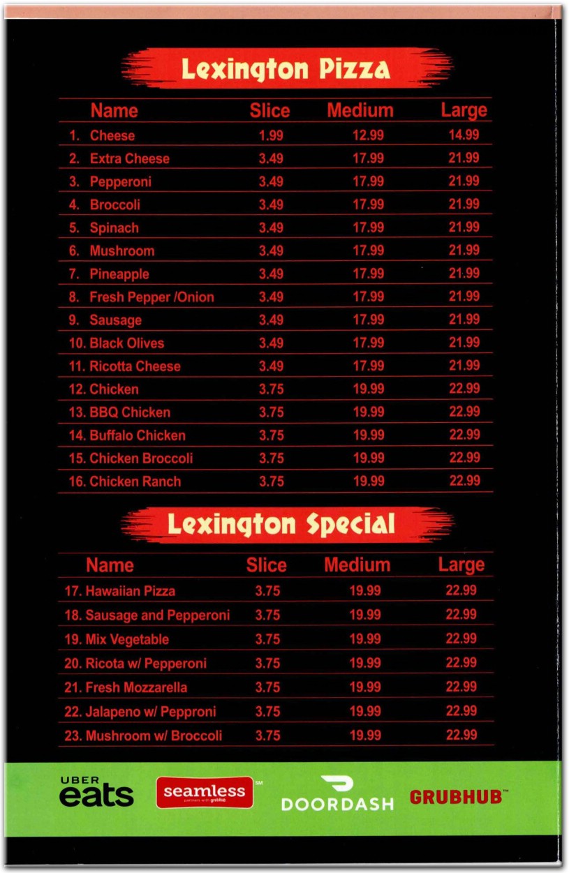 menu image