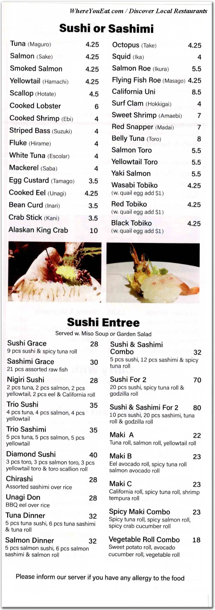 menu image
