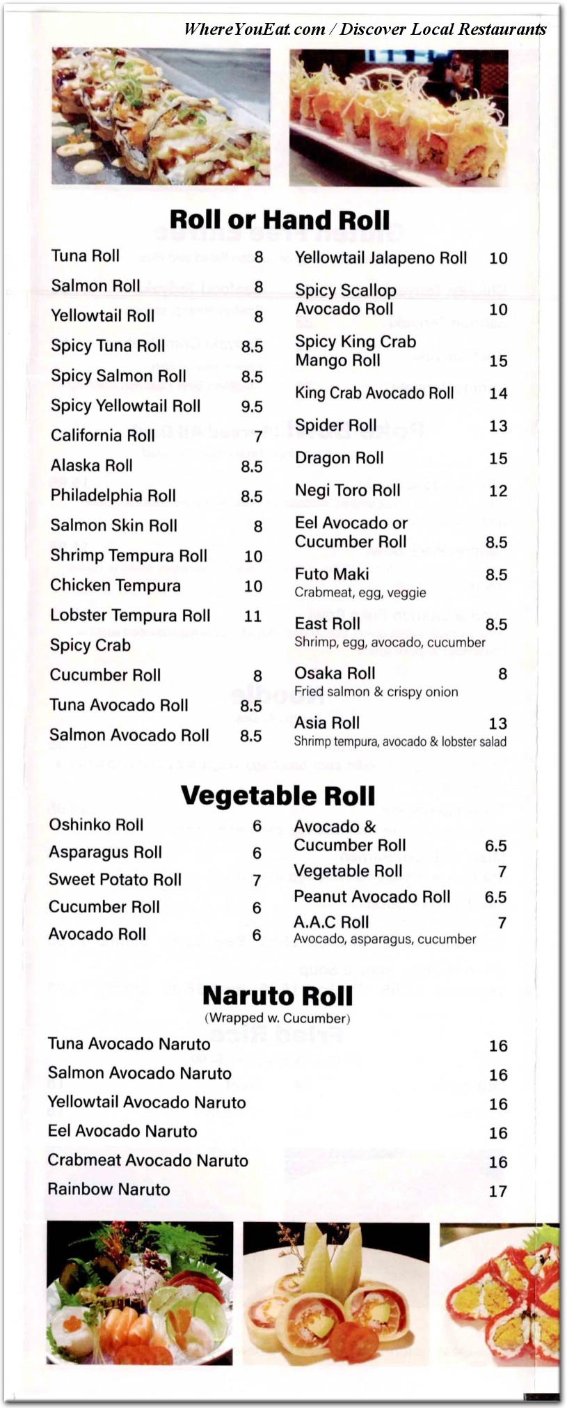 menu image
