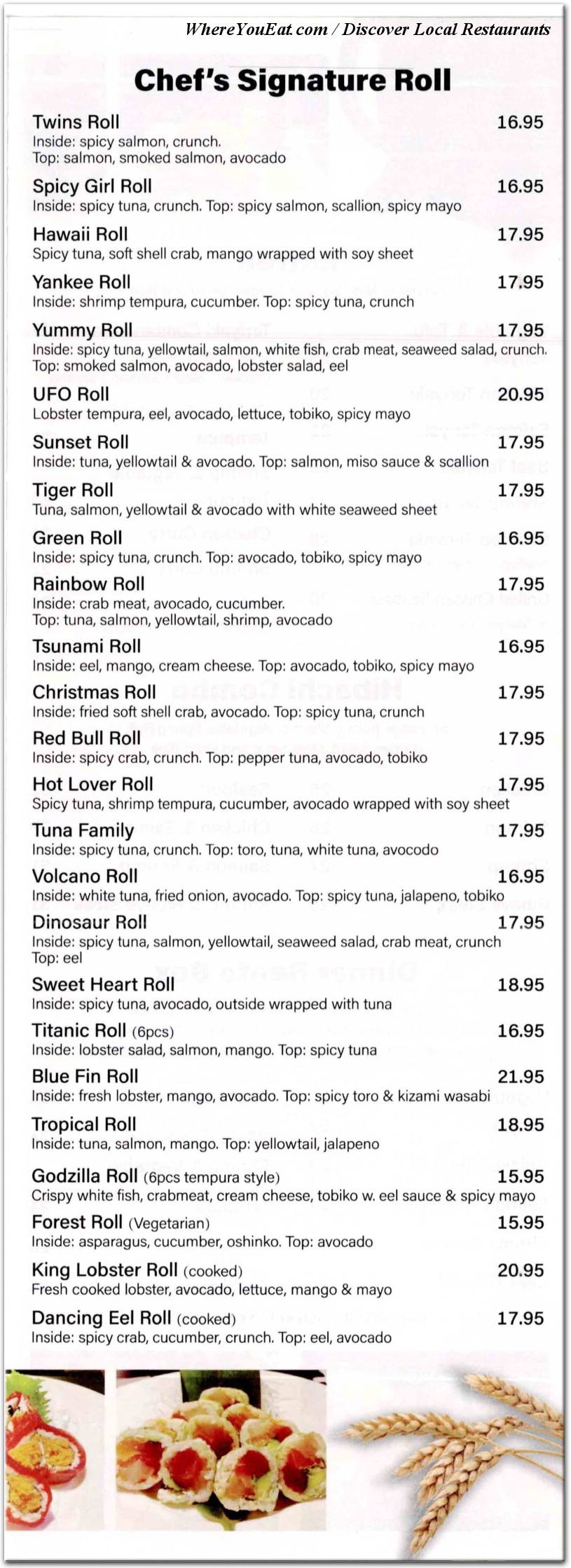 menu image