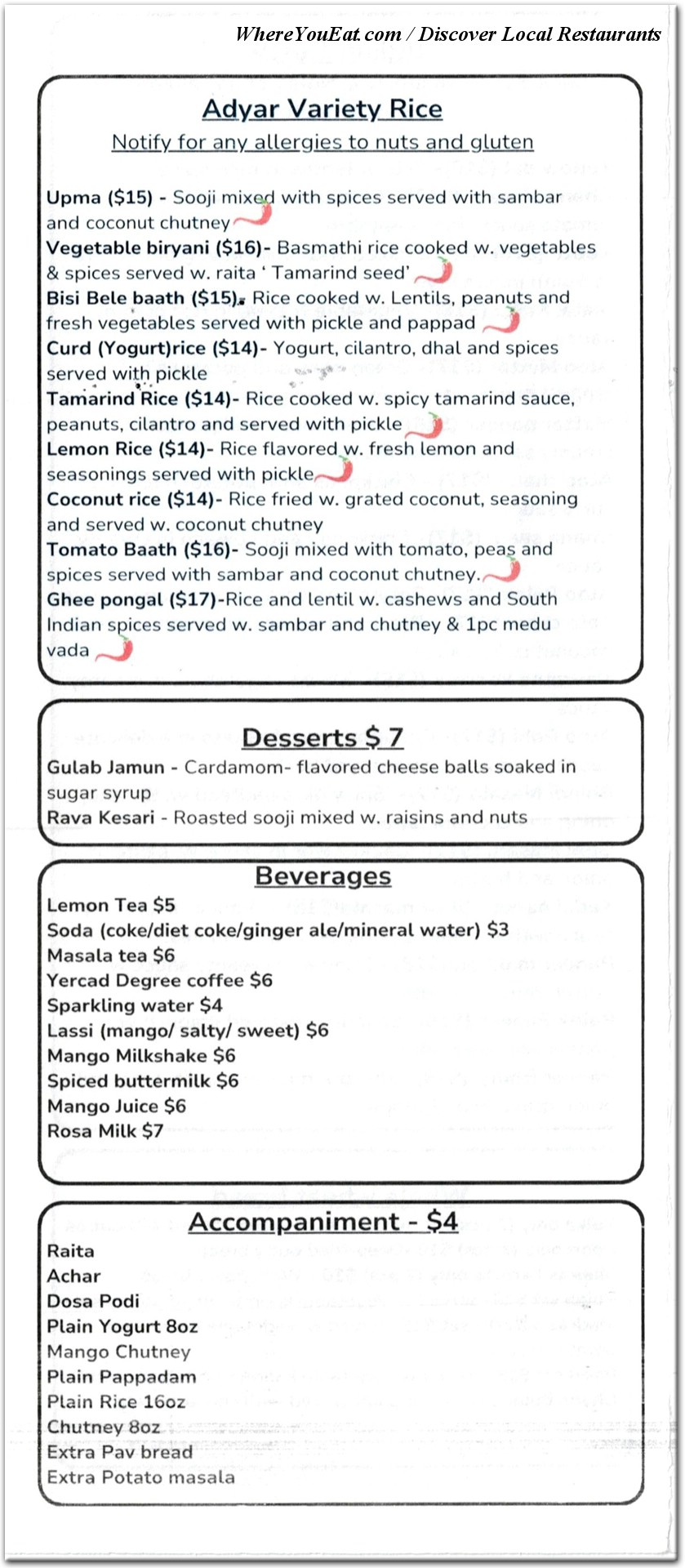 menu image