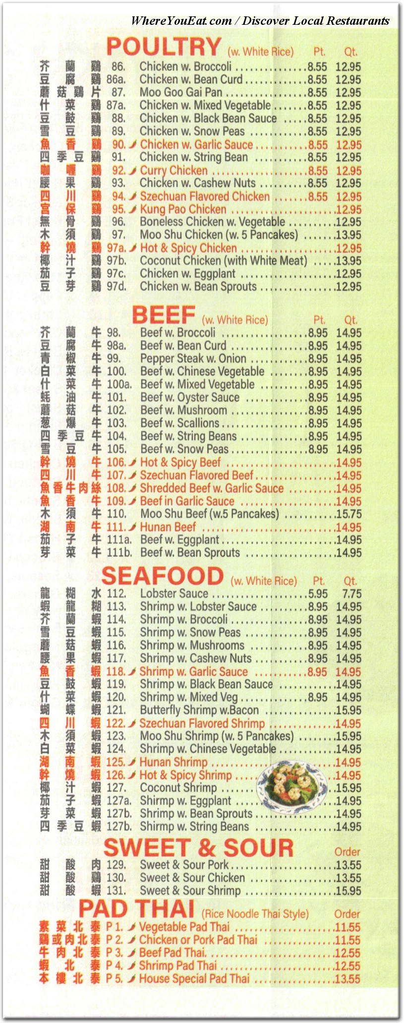 menu image