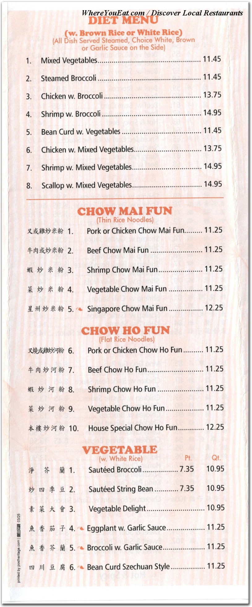 menu image
