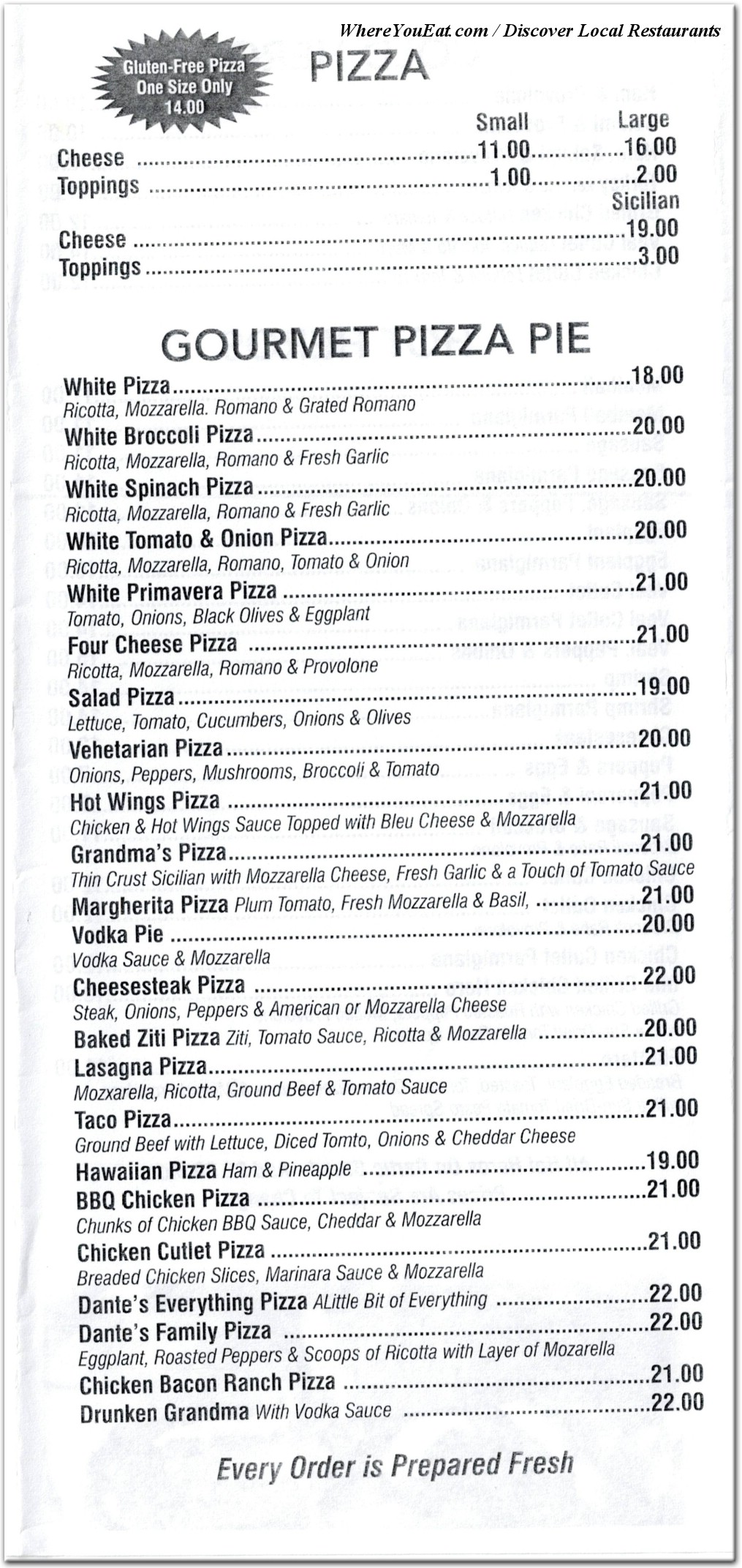 menu image