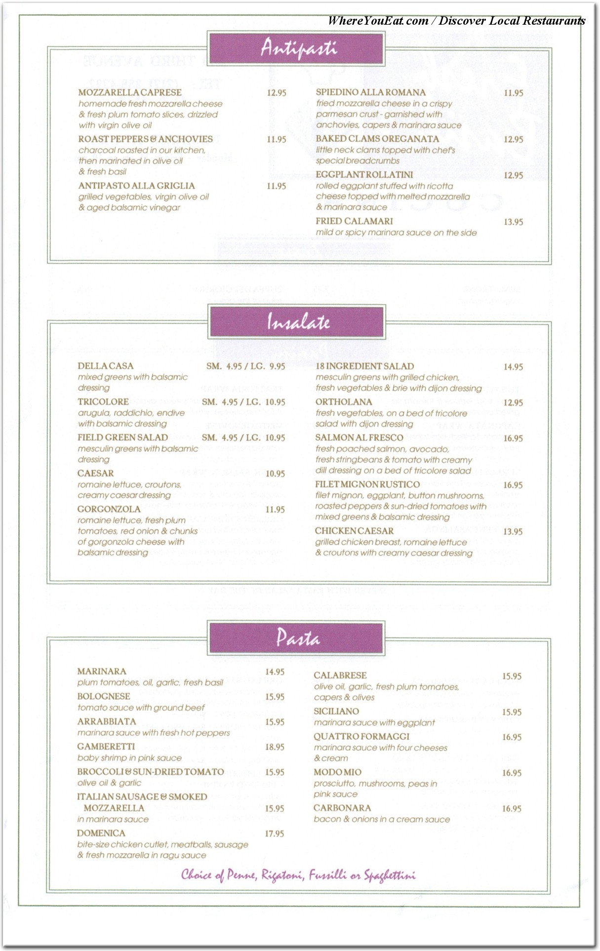 menu image