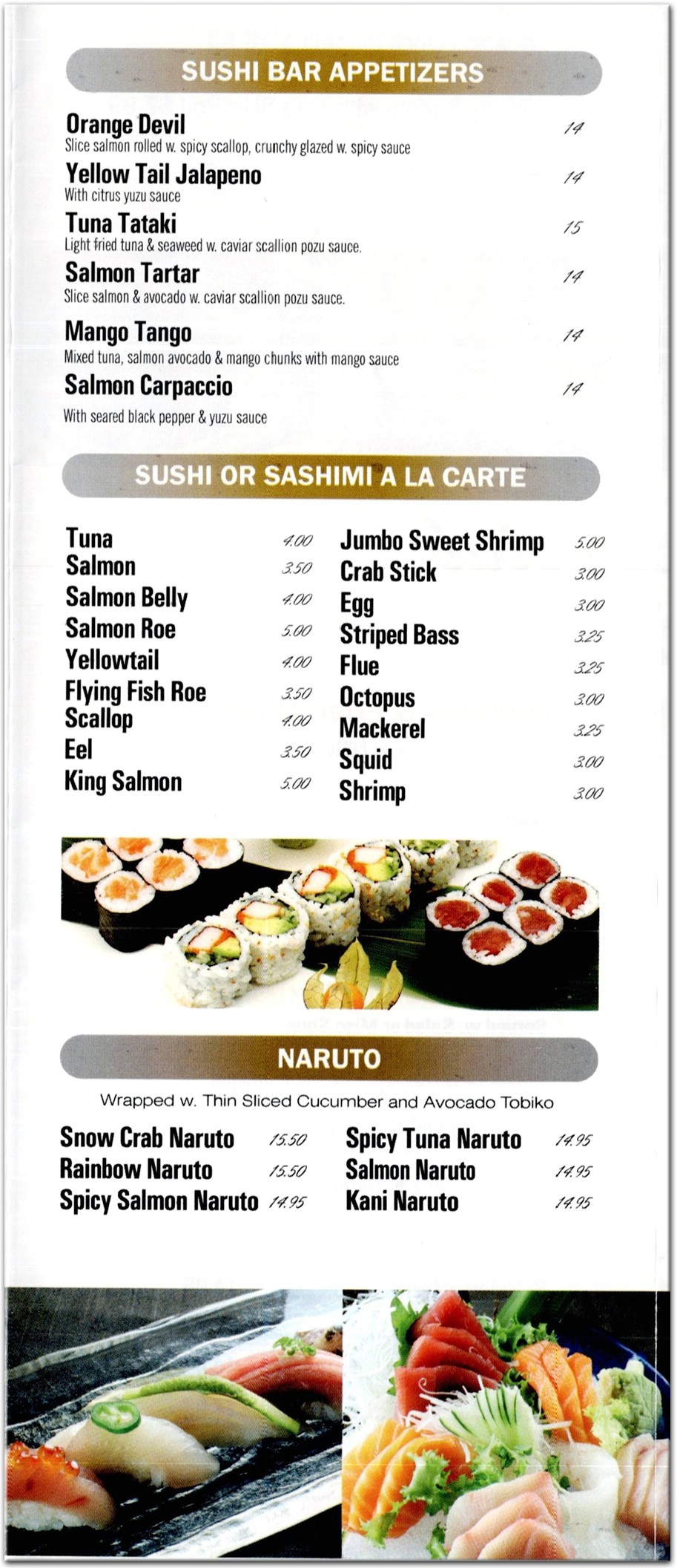 menu image