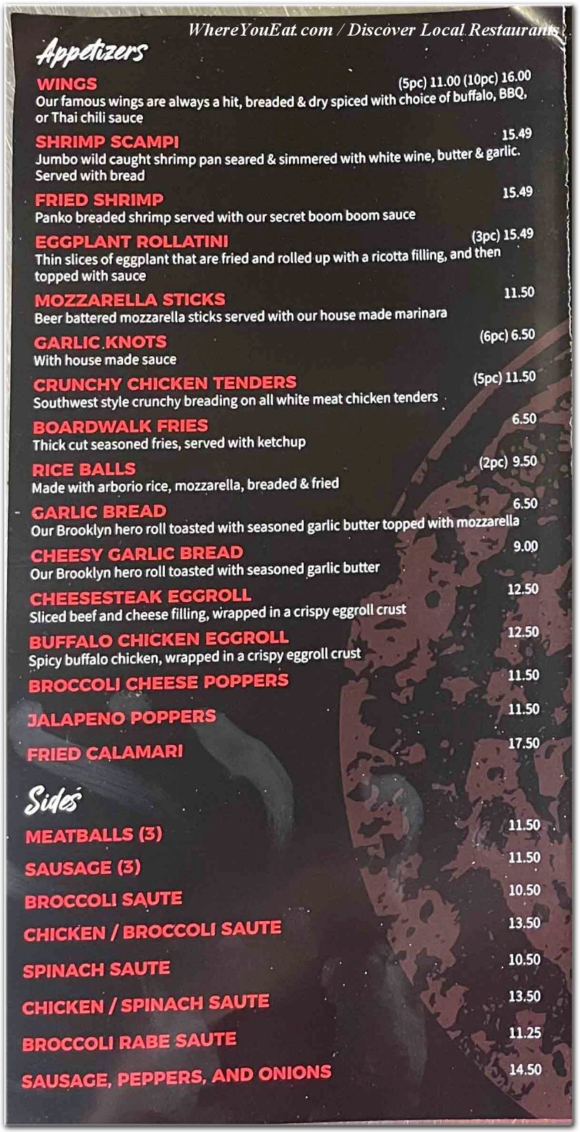 menu image