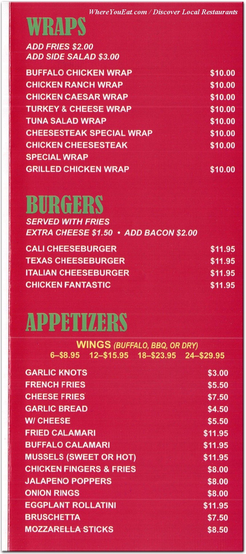 menu image