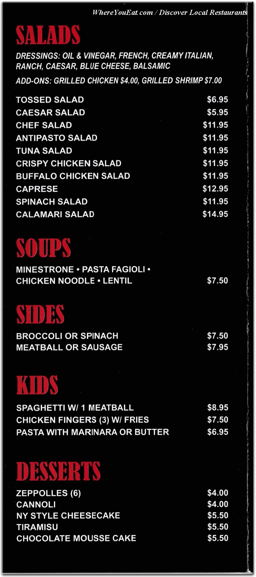 menu image
