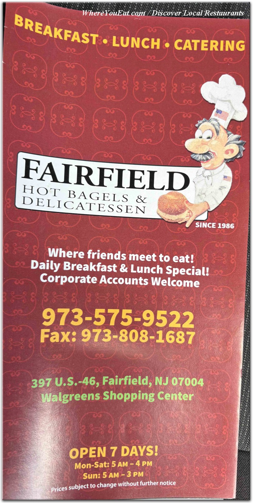menu image
