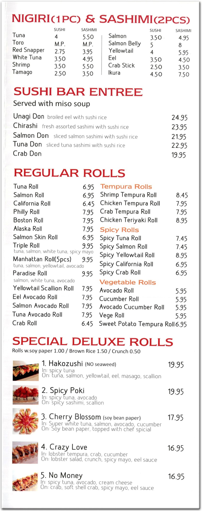 menu image