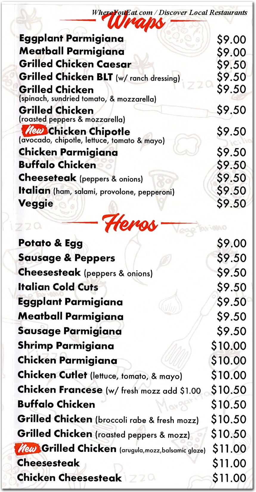 menu image