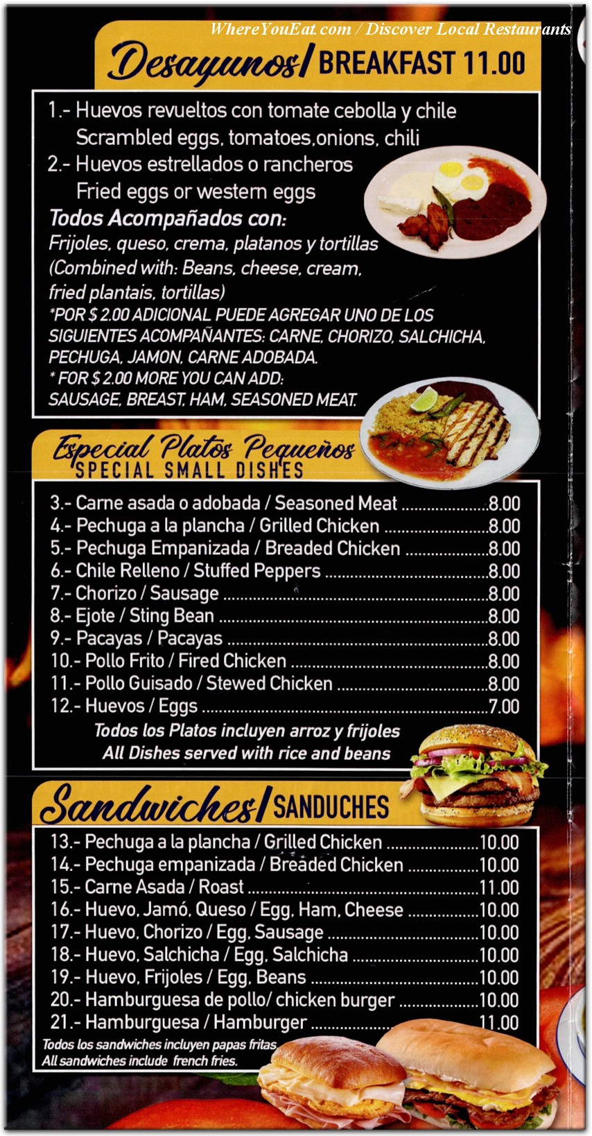 menu image