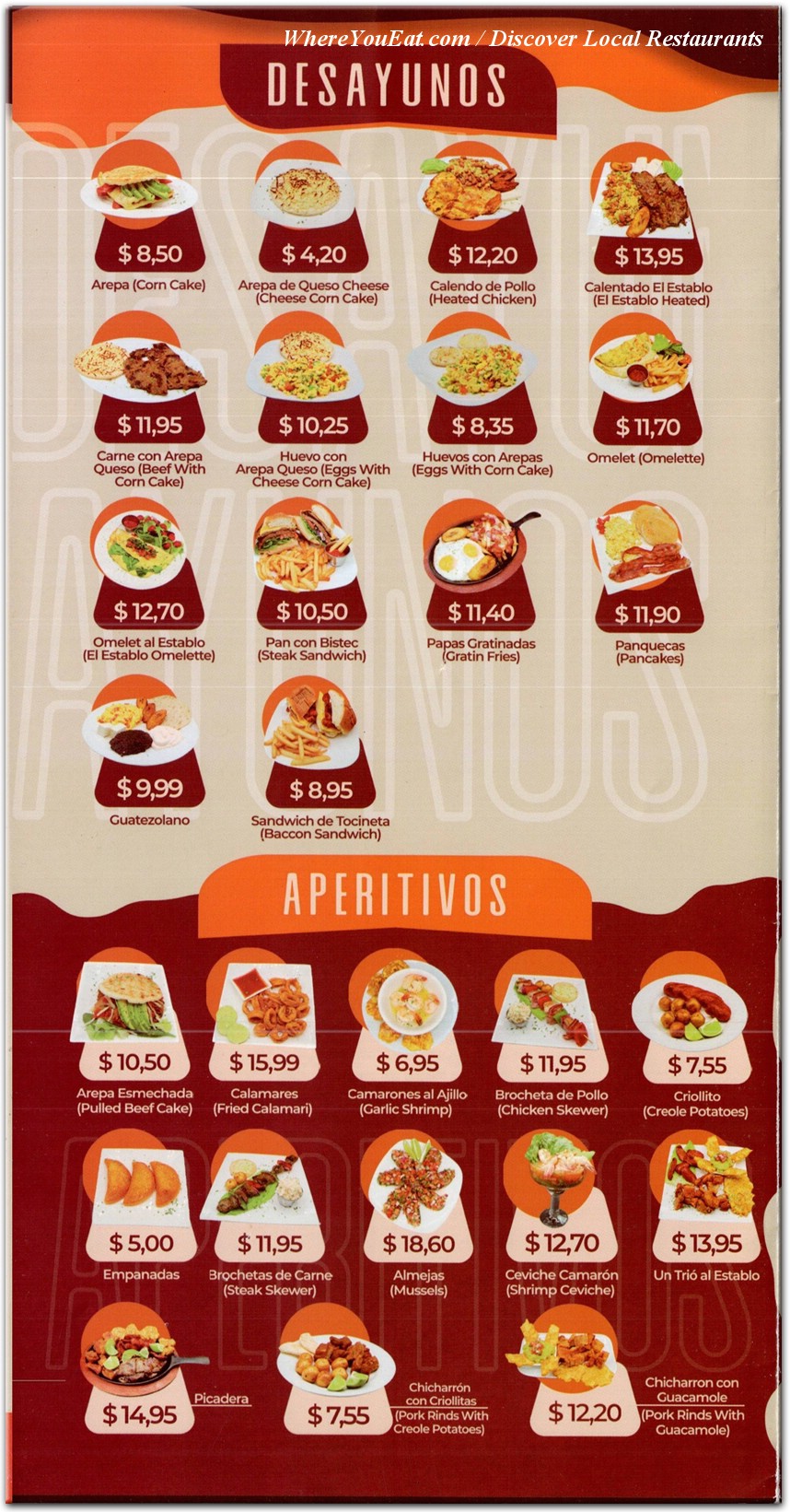 menu image