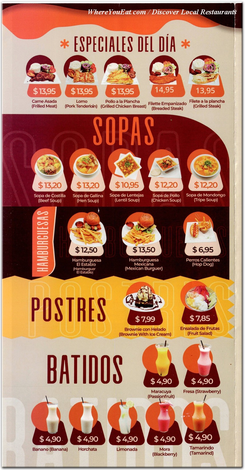 menu image