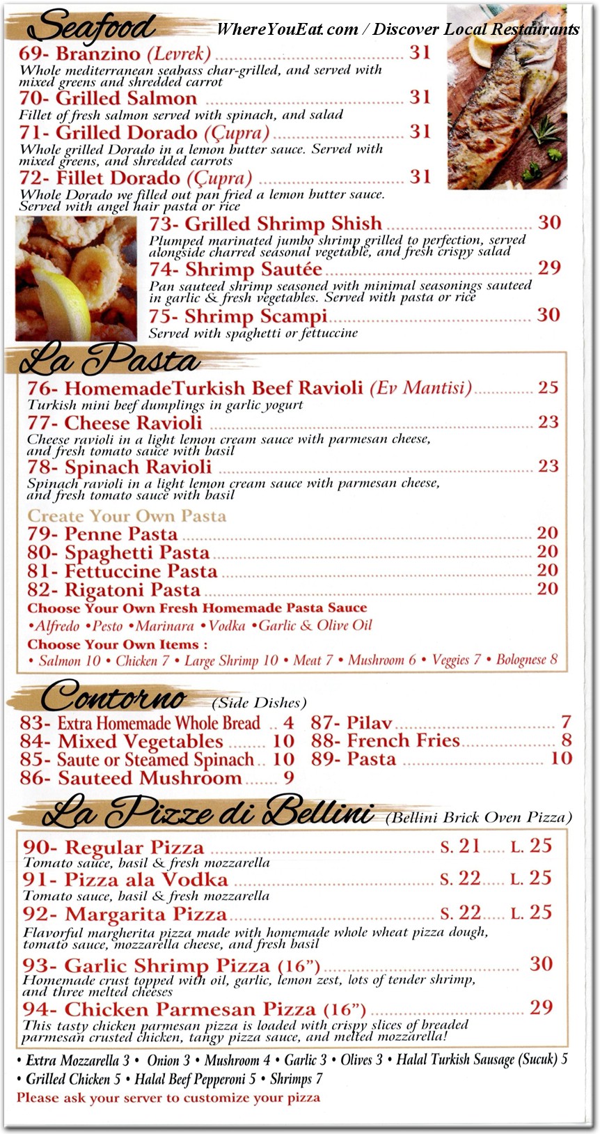menu image