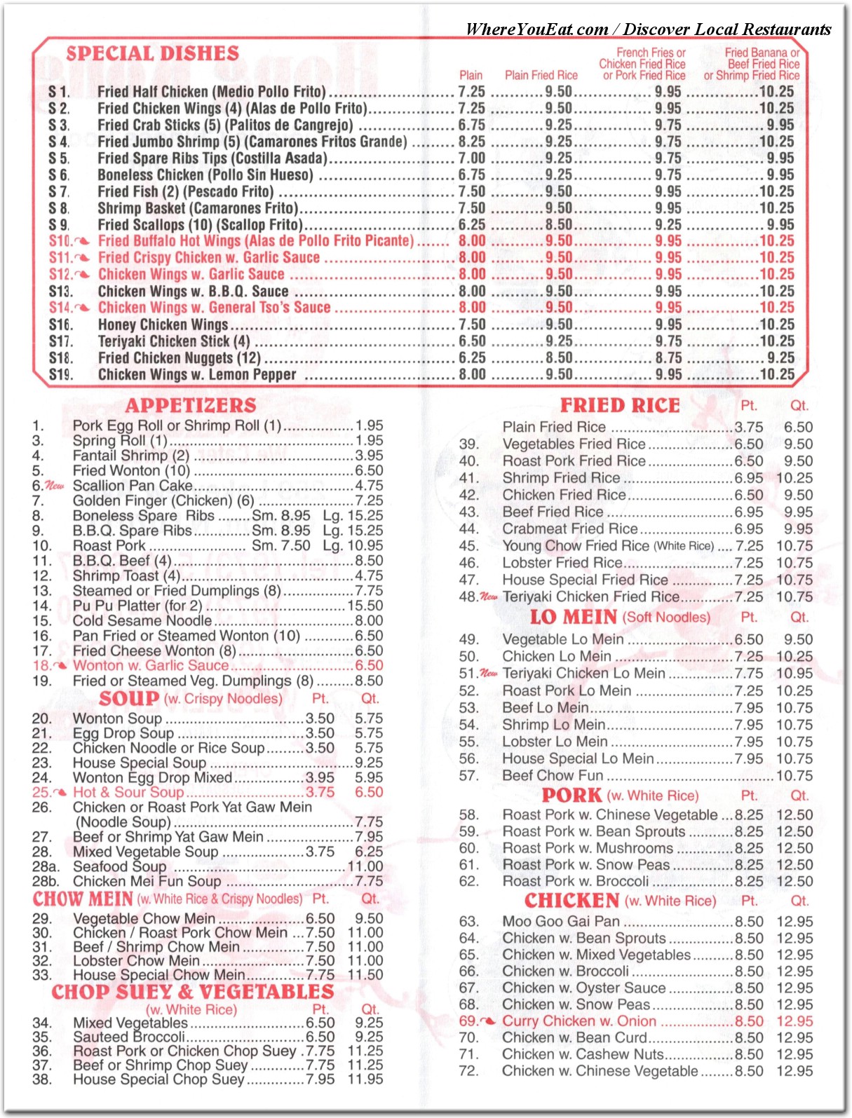 menu image