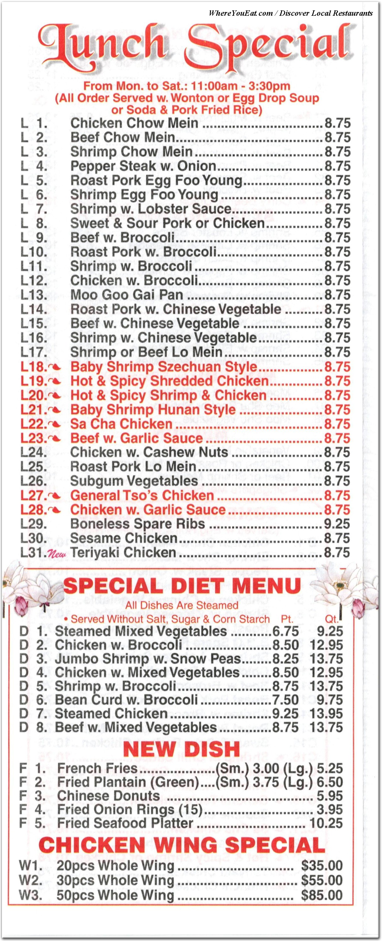 menu image