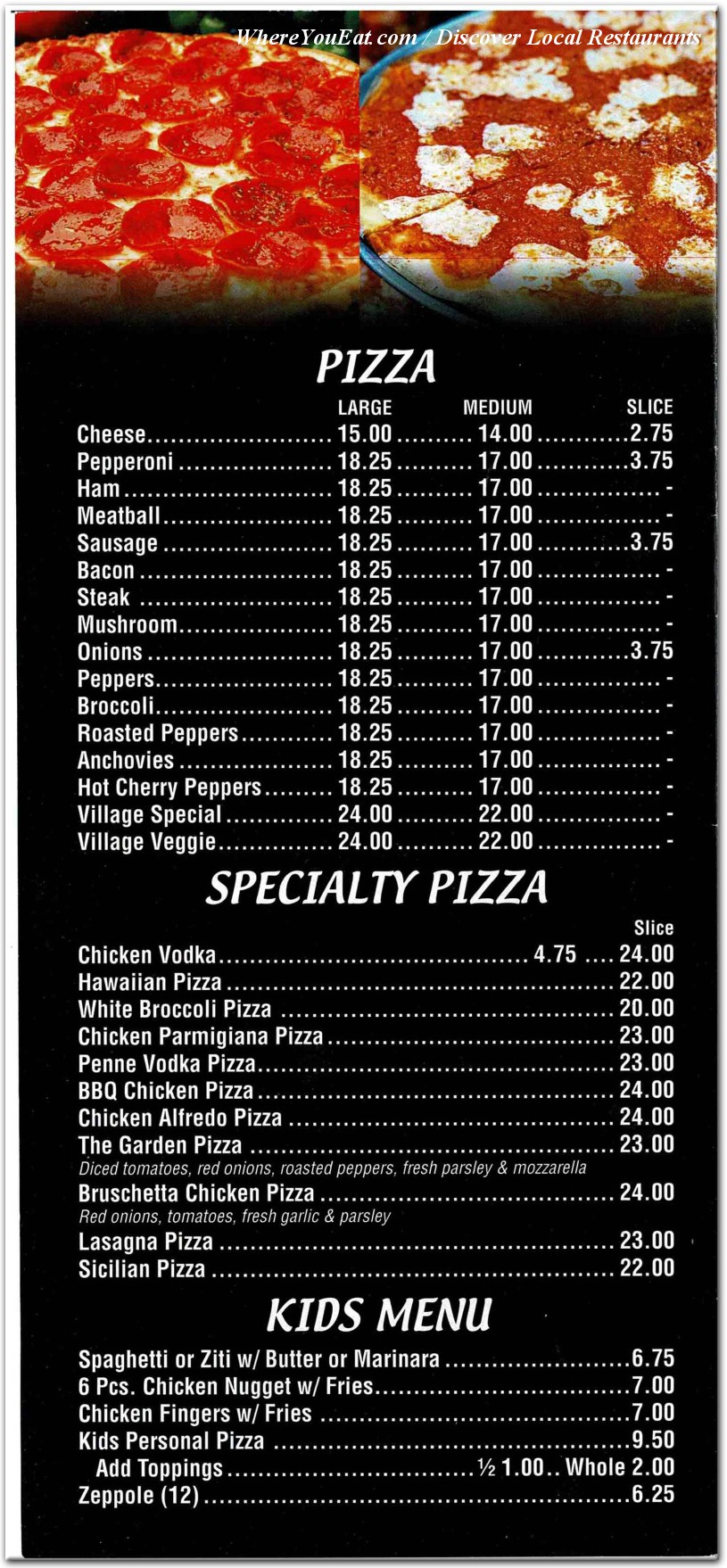 menu image