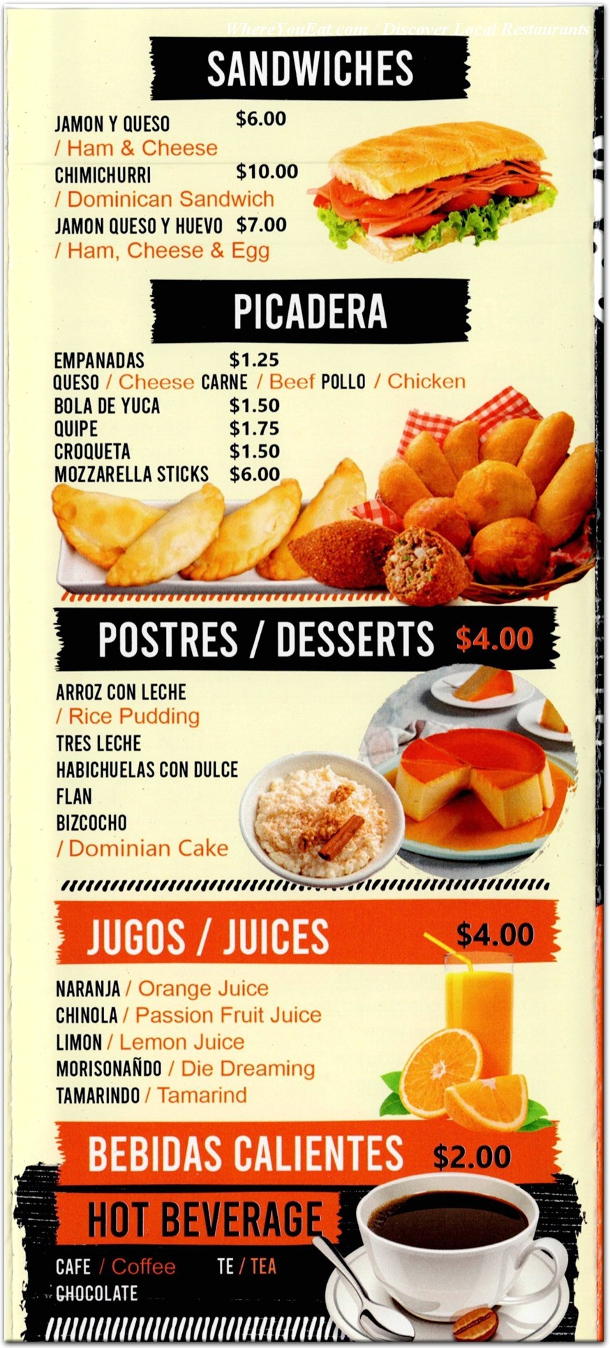 menu image