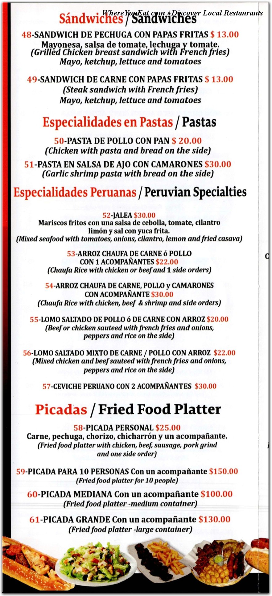 menu image