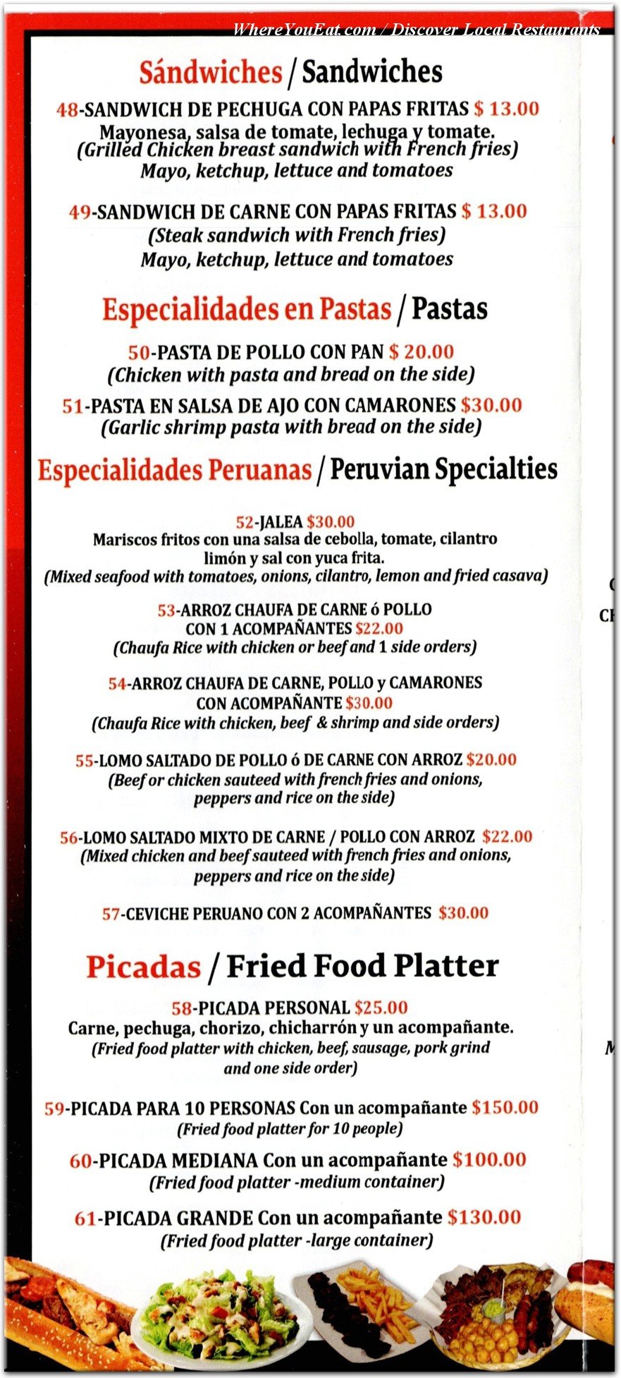 menu image