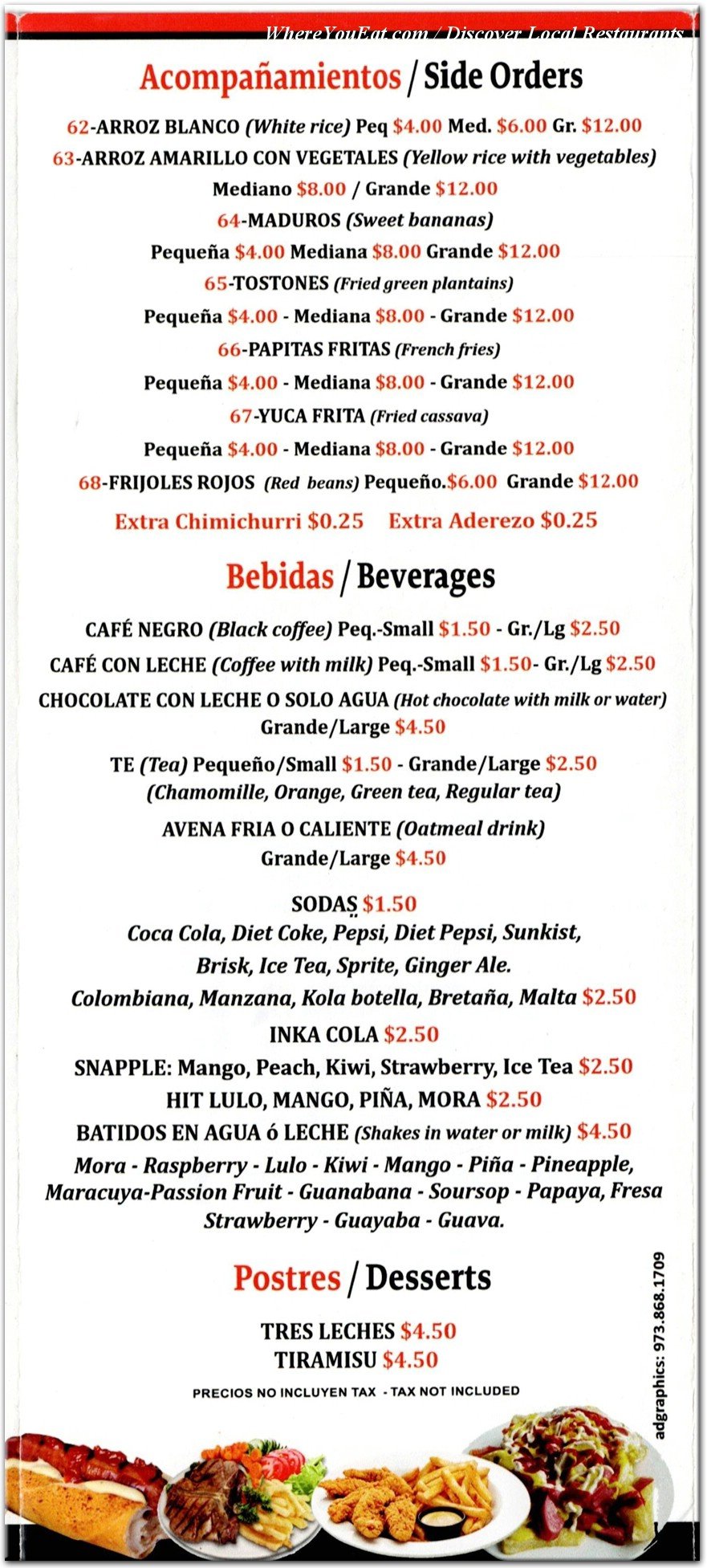 menu image
