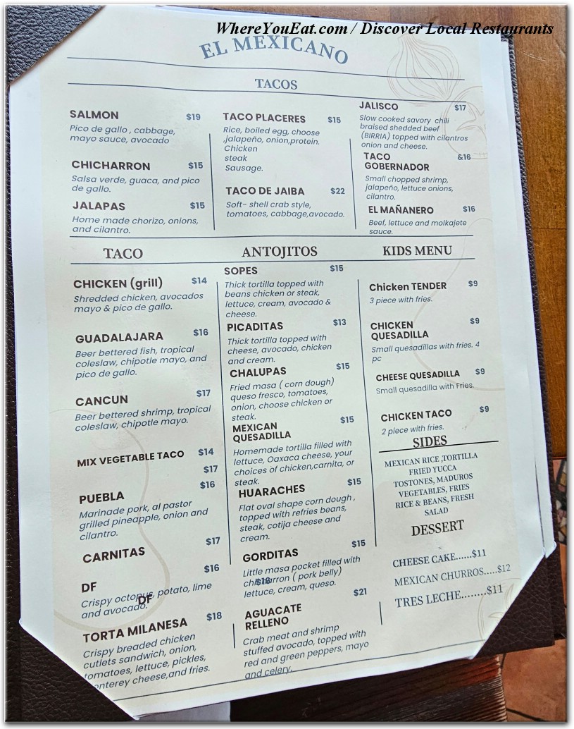 menu image