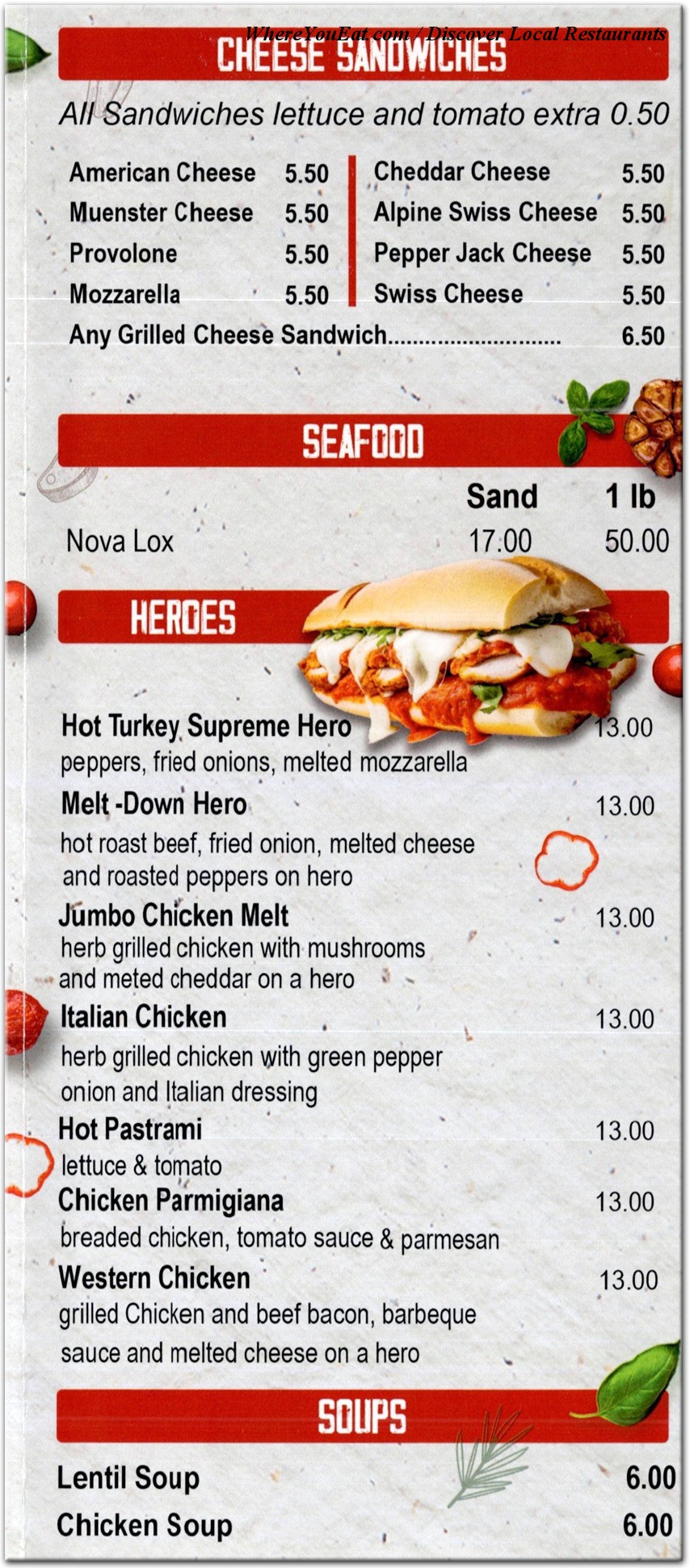 menu image