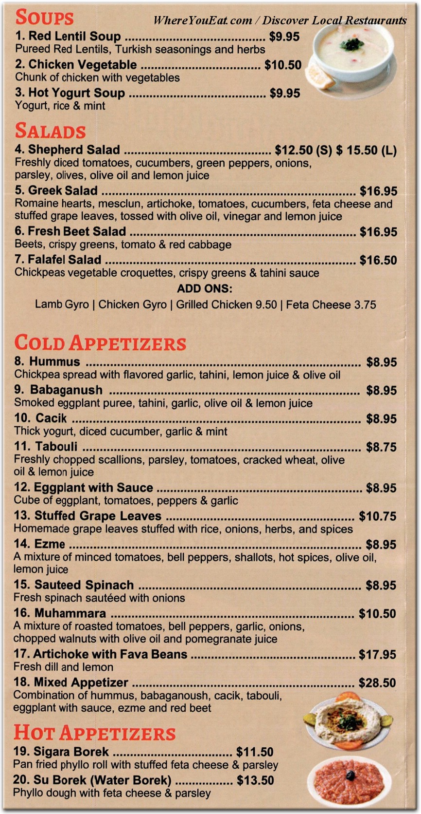 menu image