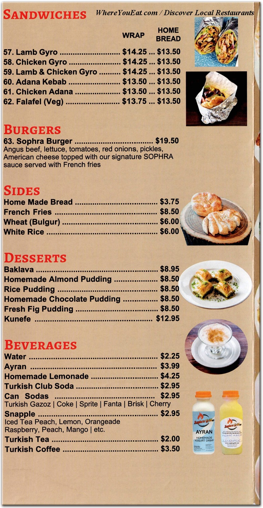 menu image
