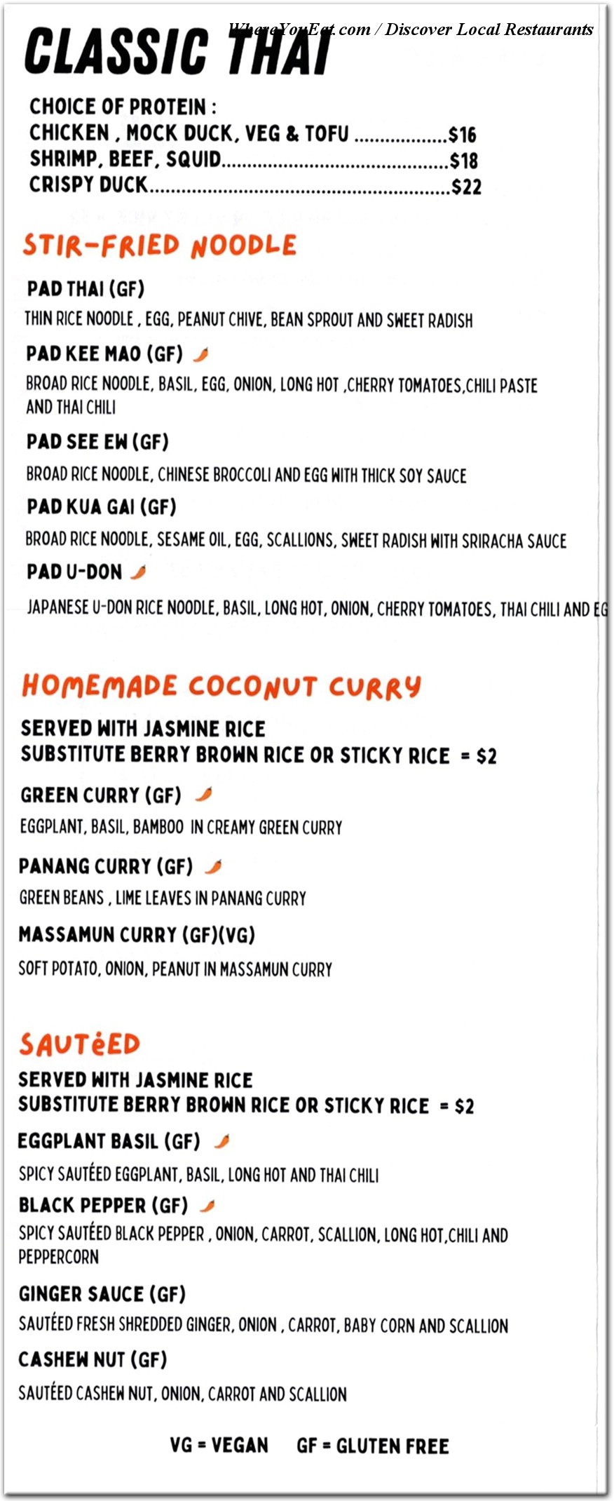 menu image