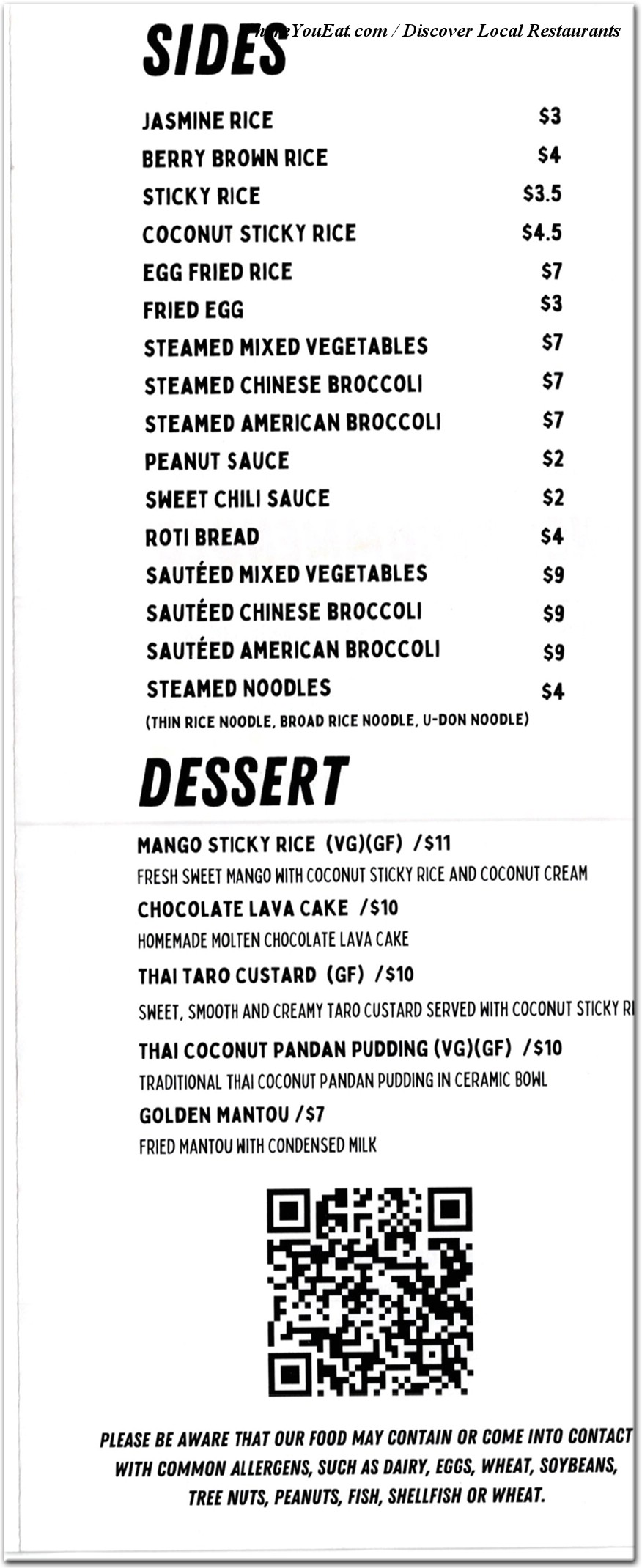 menu image