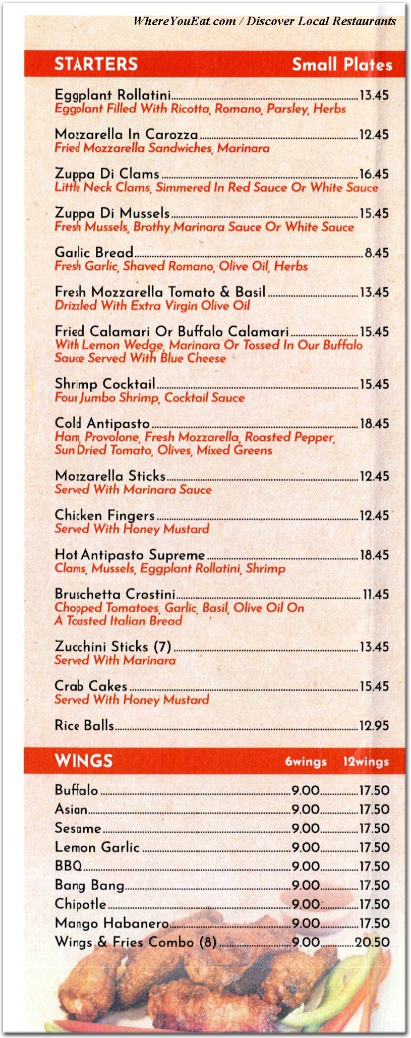 menu image