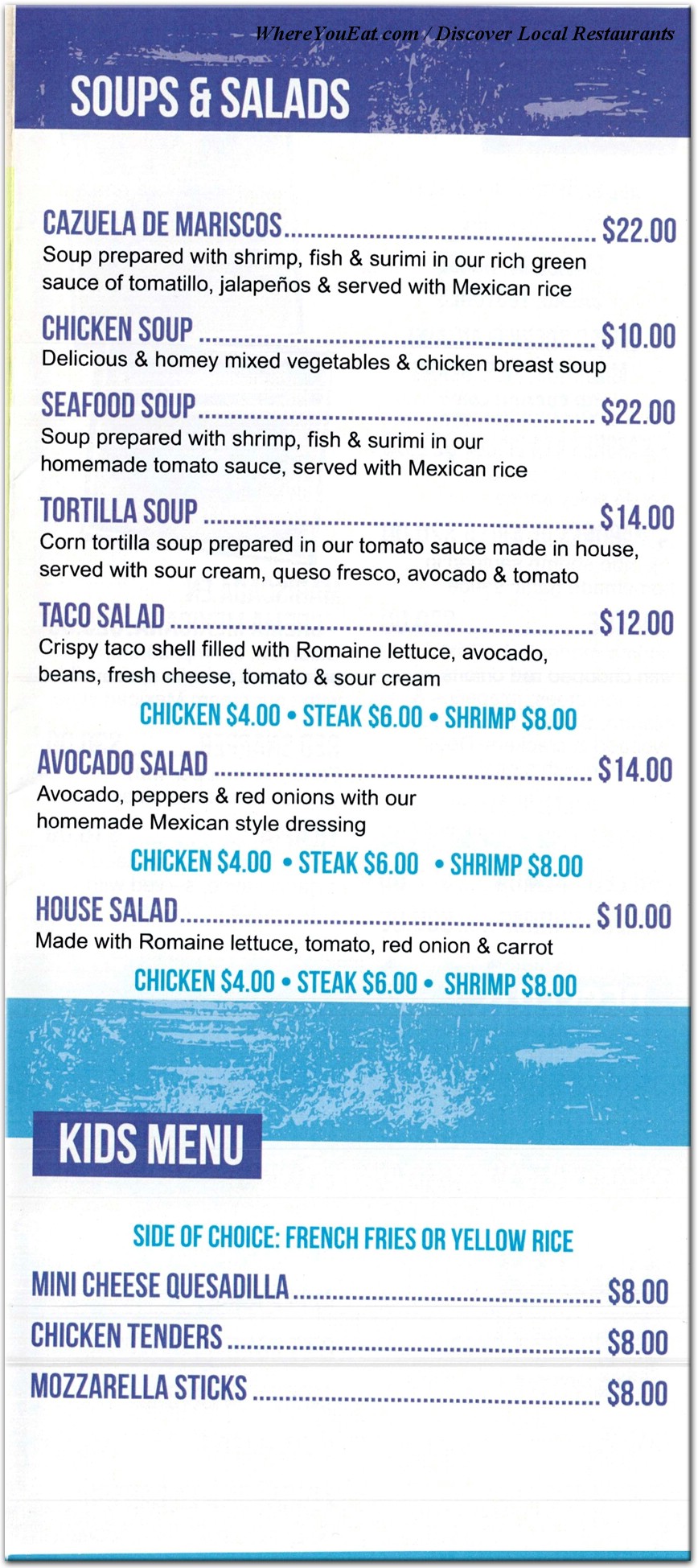 menu image