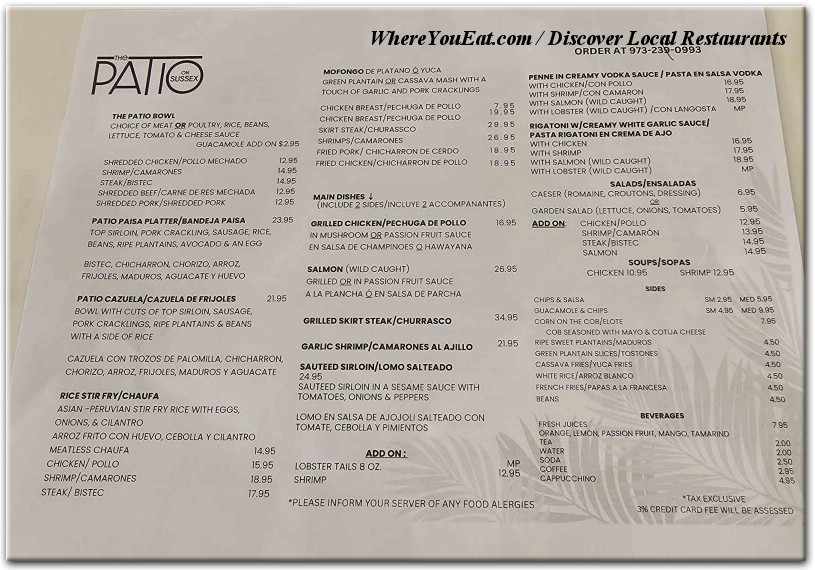 menu image