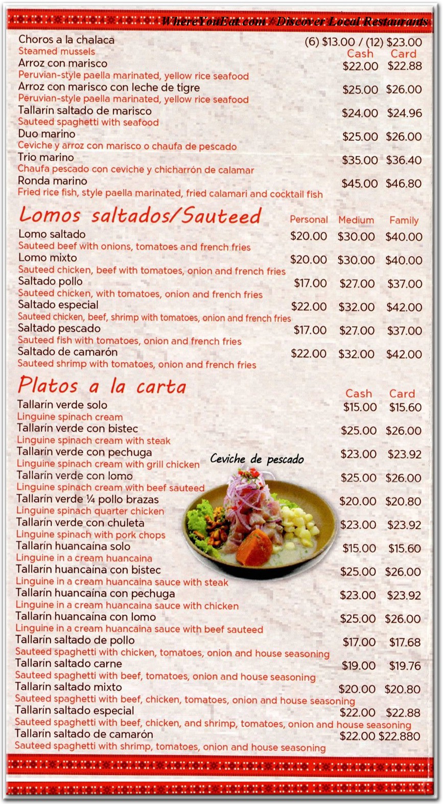 menu image