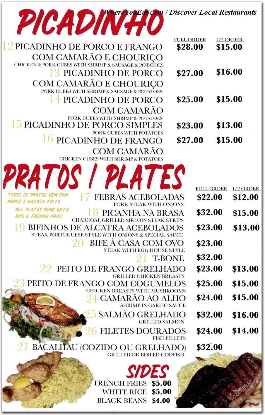 menu image