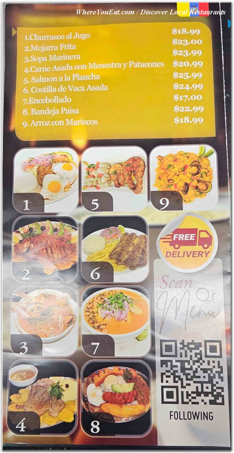 menu image