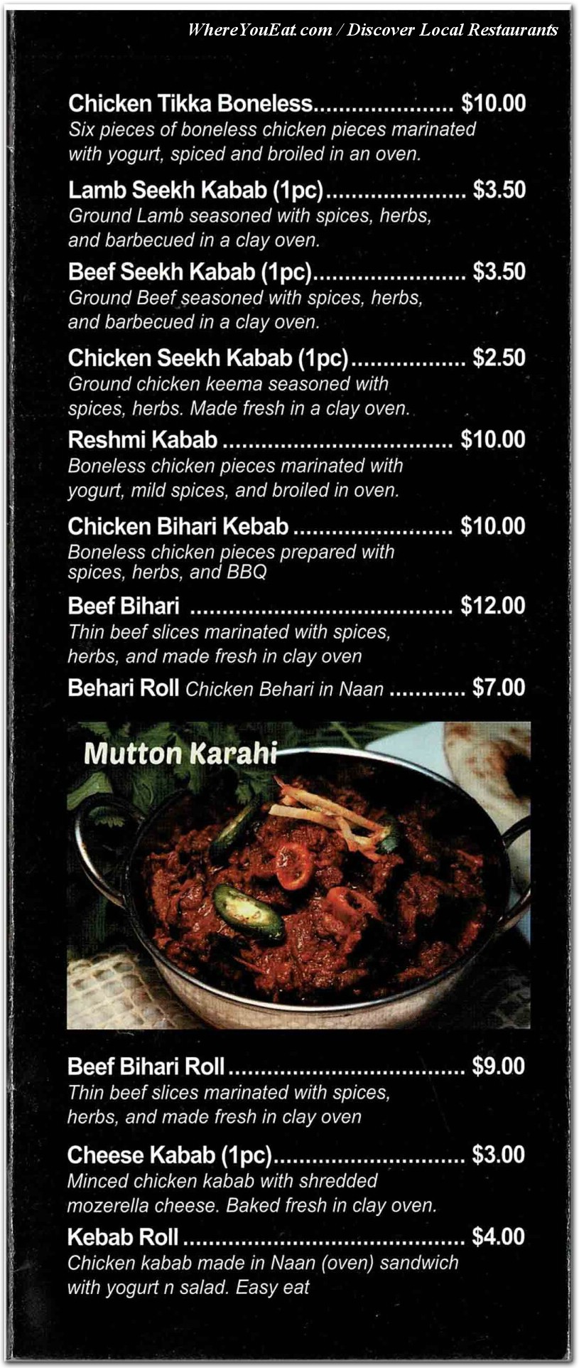 menu image