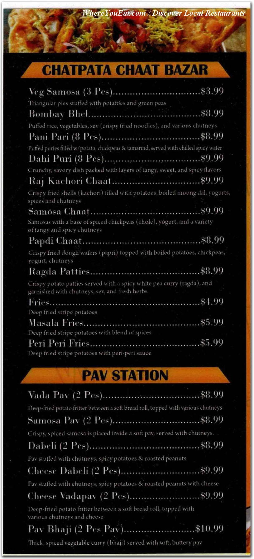 menu image
