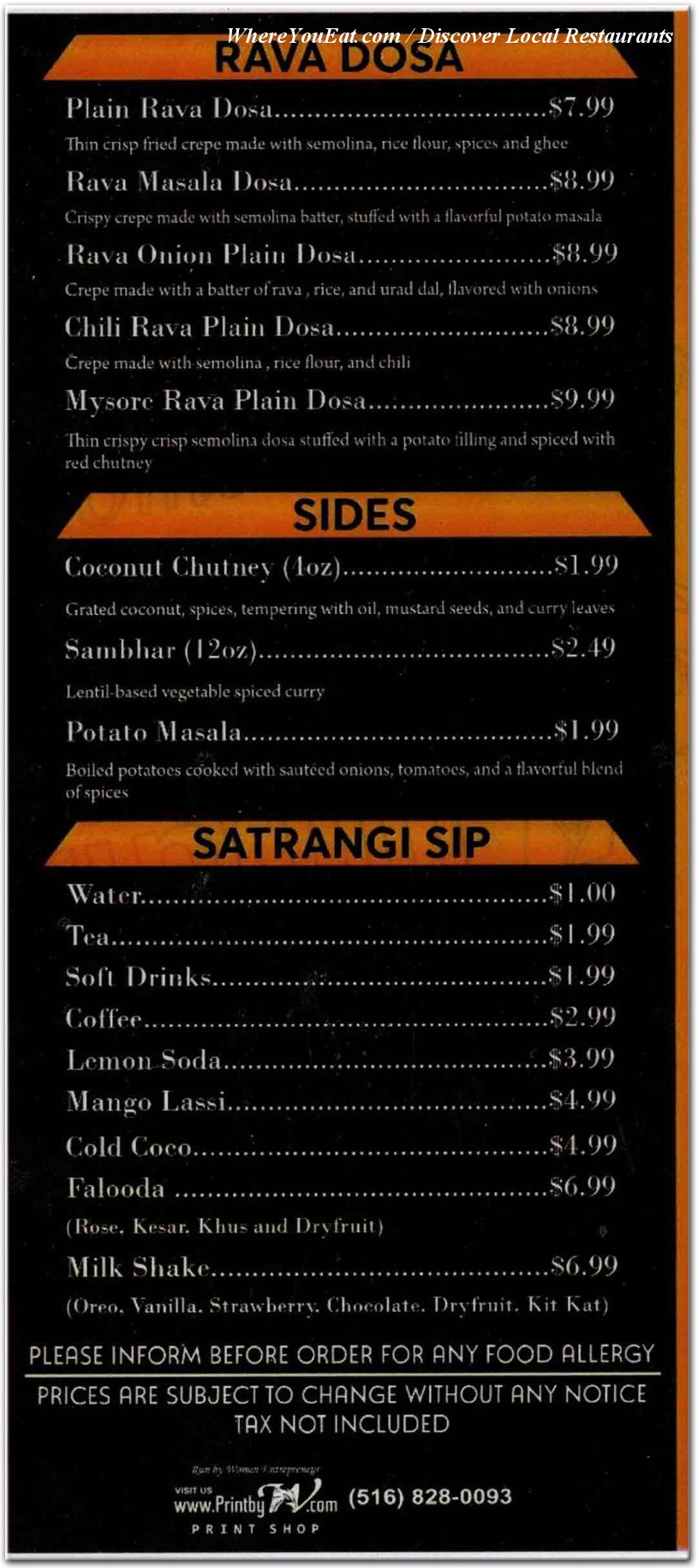 menu image