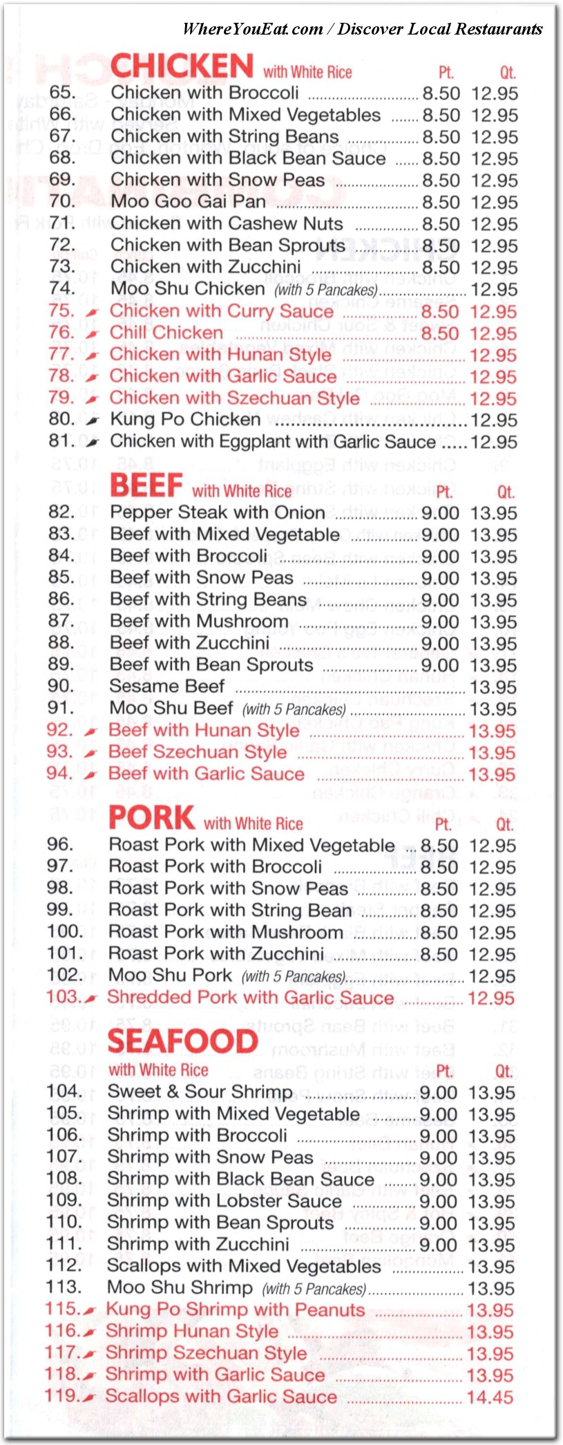 menu image